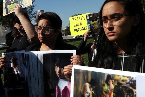 Refugee demonstration