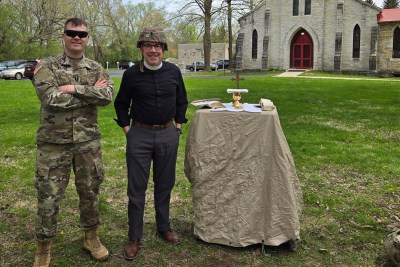 Chaplain in the field